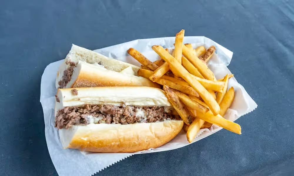 Cheesesteak 6" With Fries & Can of Soda.