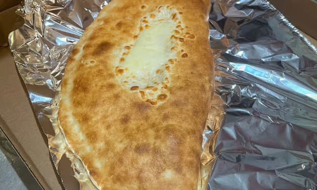 Small 1. Cheese Trio Calzone.